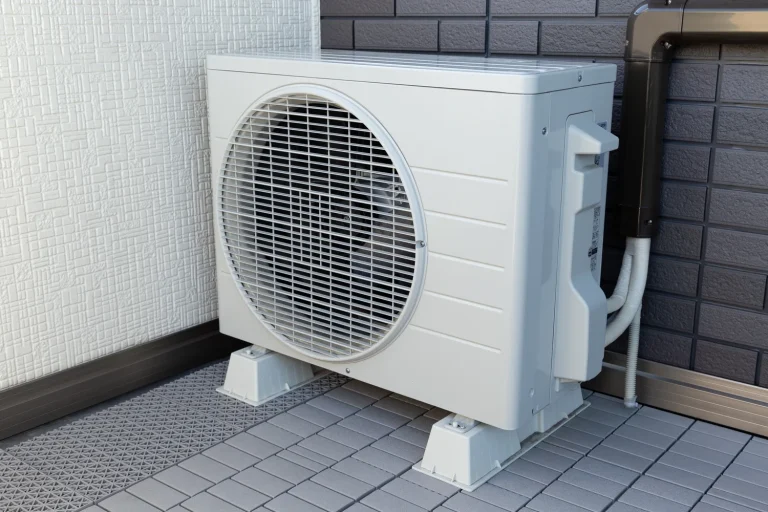A heat pump, highlighting its importance in air conditioning and temperature regulation.