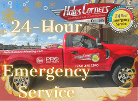 24-hour emergency HVAC service including furnace, AC, boiler, and heat pump repair from Hales Corners Heating & Air Conditioning.